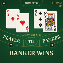 Lucky Dreams - Baccarat Stalo Žaidimas - Elegantiškas