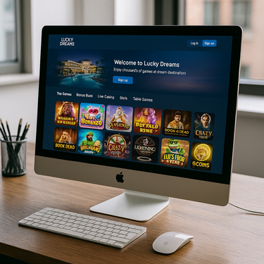 Lucky Dreams - Desktop Platform Interface - Lithuanian Casino